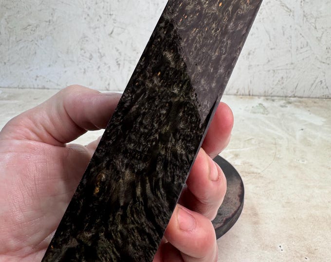 Stabilized Amboyna Burl Turning Blank | Duck or Call Blank | SAB 1343