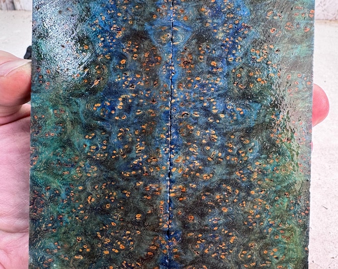 Stabilized Amboyna Burl Knife Scales | Oversized | SAB 1200