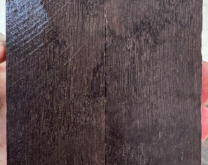 Stabilized Bog Oak Knife Scales | SBO 106