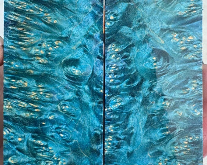 Stabilized Box Elder Burl Knife Scales | SBEB 1082