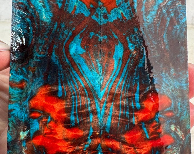 Stabilized Buckeye Burl Knife Scales | SBB 1163