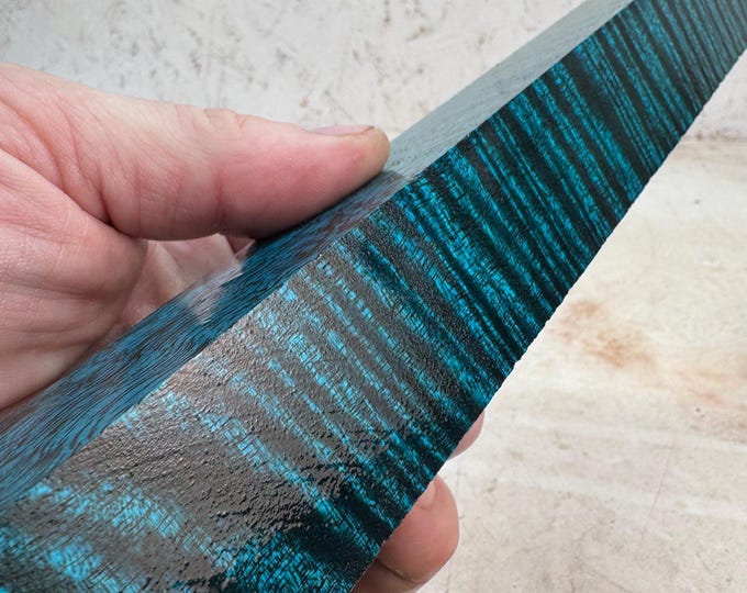 Stabilized Curly Mango Pool Cue Blank | Turning Blank | SCM 730