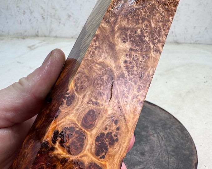 Stabilized Amboyna Burl Turning Blank | Duck or Call Blank | SAB 1061