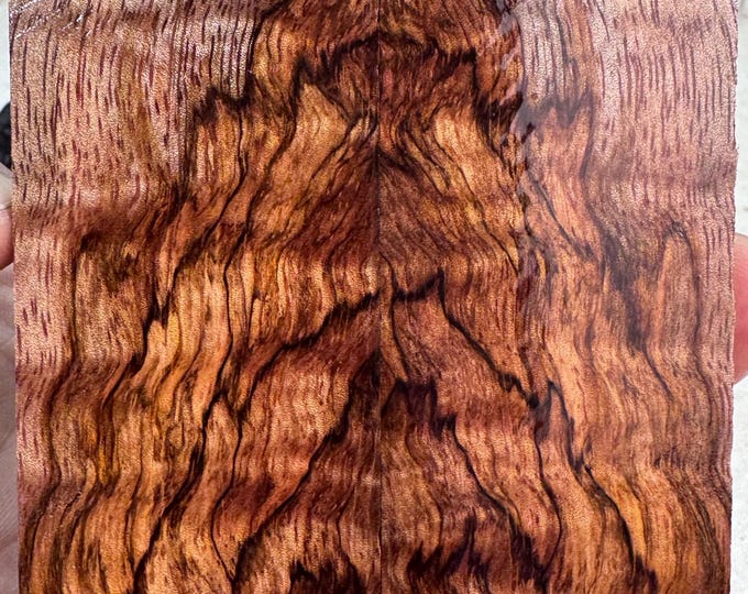 Stabilized Batik Mango Knife Scales | SBM 162