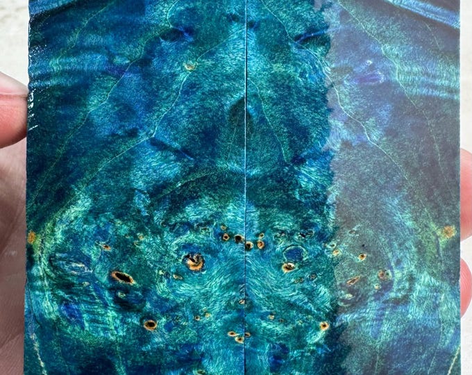 Stabilized Box Elder Burl Knife Scales | SBEB 1061