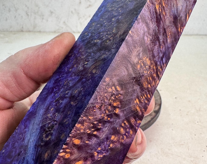 Stabilized Amboyna Burl Turning Blank | Duck or Call Blank | SAB 1116