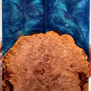 Stabilized Maple Burl Hybrid Knife Scales | SMB 735h
