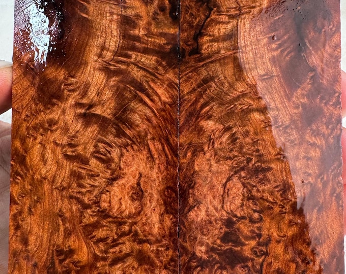 Stabilized Redwood Burl Knife Scales | SRW 817