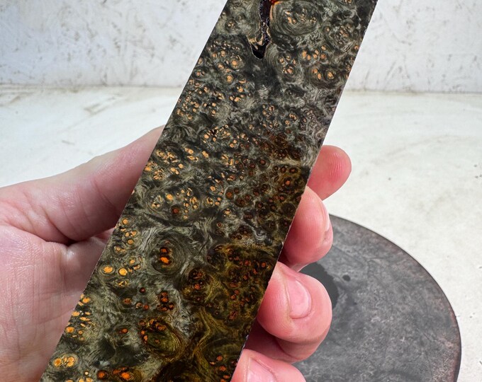 Stabilized Amboyna Burl Turning Blank | Duck or Call Blank | SAB 1064