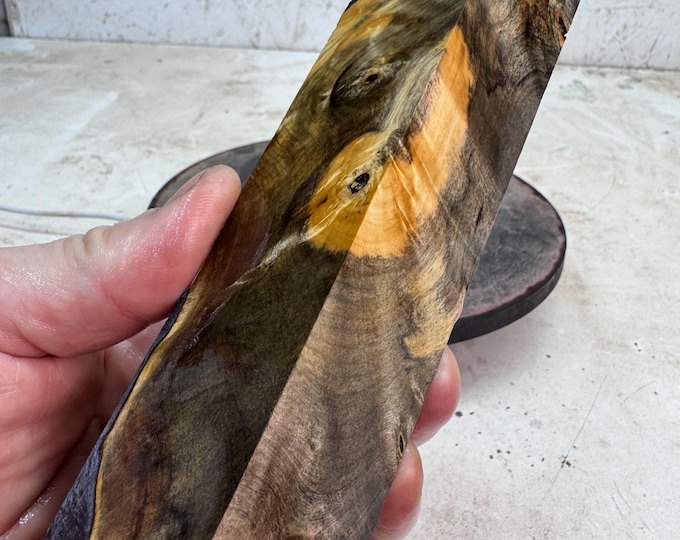 Stabilized Buckeye Burl Turning Blank | Game or Duck Call | SBB 1280