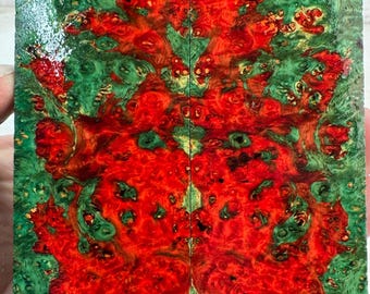 Stabilized Amboyna Burl Knife Scales | SAB 1108