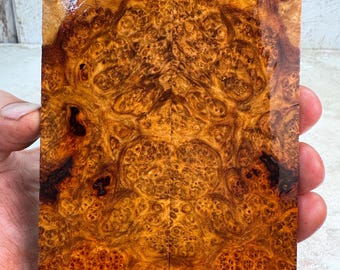 Stabilized Amboyna Burl Knife Scales | Thins | SAB 1237