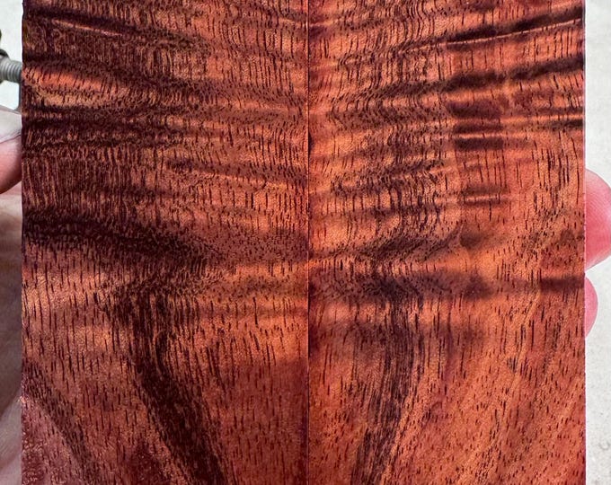 Stabilized Curly Hawaiian Koa Knife Scales | KOA 165