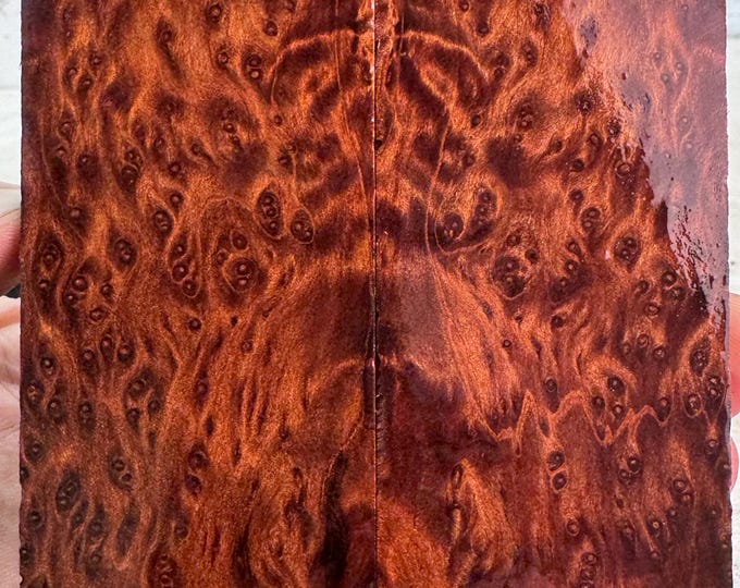 Clear Stabilized Redwood Burl Knife Scales | OVERSIZED | SRW 796