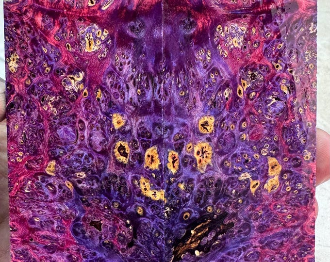 Stabilized Box Elder Burl Knife Scales | SBEB 1149