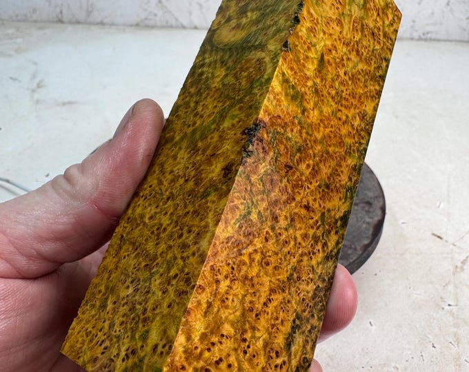 Stabilized Black Ash Burl Turning Blank | Game or Duck Call | SBAB 1095