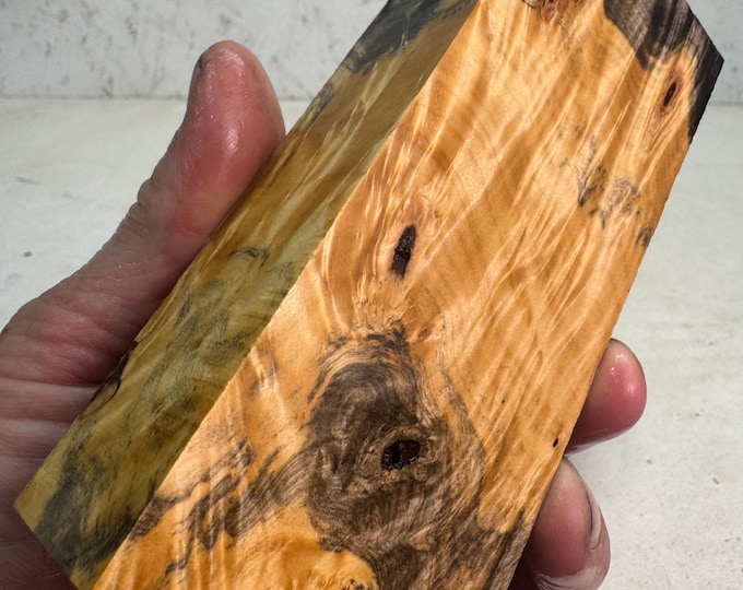 Stabilized Buckeye Burl Knife Block | Turning Blank | OVERSIZED | SBB 910