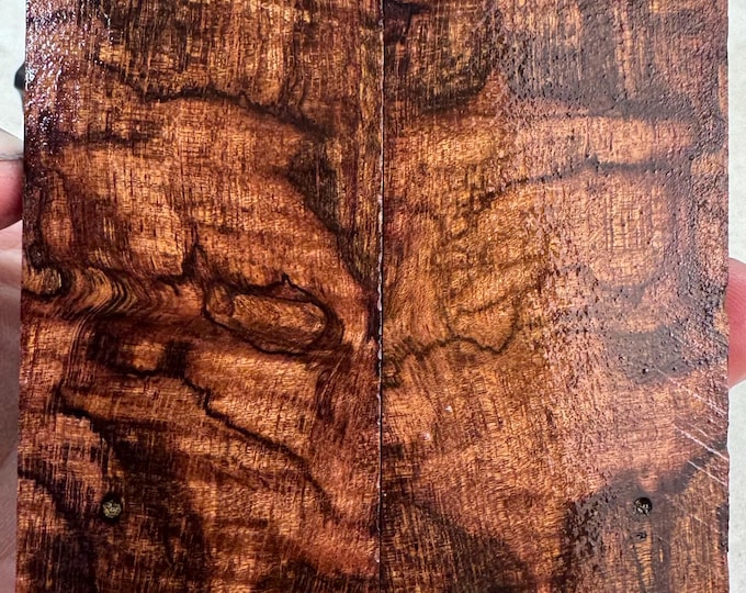 Stabilized Batik Mango Knife Scales | SBM 156