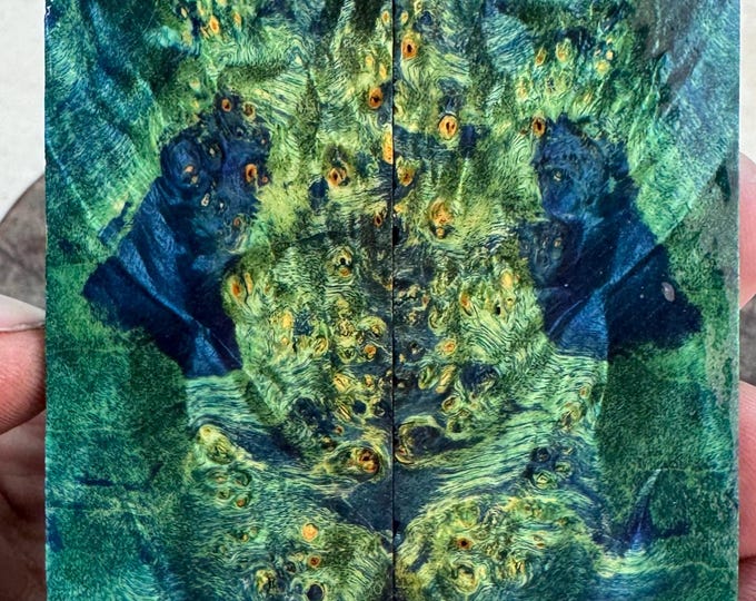 Stabilized Box Elder Burl Knife Scales | SBEB 1054