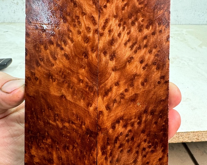 Stabilized Redwood Burl Knife Scales | SRW 550