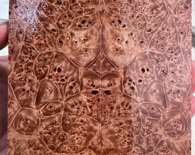 Stabilized Maple Burl Knife Scales | SMB 1100