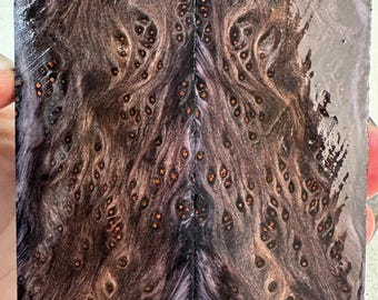 Stabilized (K&G) Redwood Lace Burl Knife Scales | SRW 927