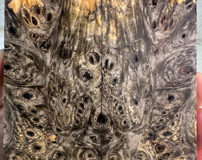 Stabilized Buckeye Burl Knife Scales | SBB 1076