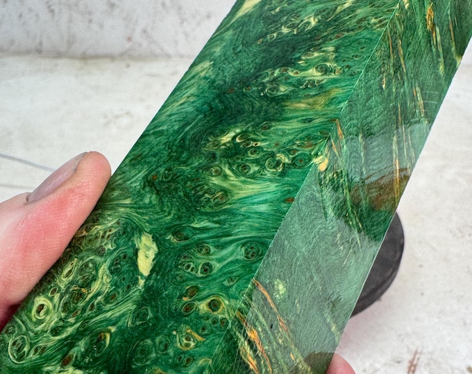 Stabilized Yellow Cedar Burl Duck Call Blank or Turning Blank | YCB 413