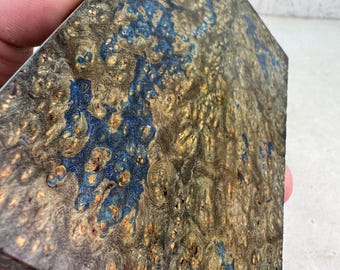 Stabilized Amboyna Burl Knife Scales | SAB 1101