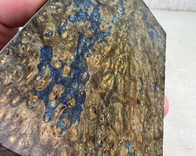 Stabilized Amboyna Burl Knife Scales | SAB 1101