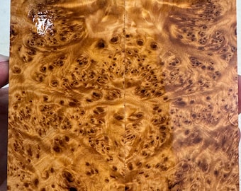 Stabilized (by K&G) Yellow Cedar Burl Knife Scales | YCB 428