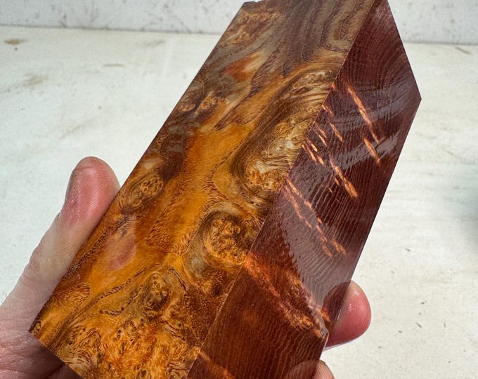 Stabilized Black Ash Burl Turning Blank | Game or Duck Call | SBAB 877