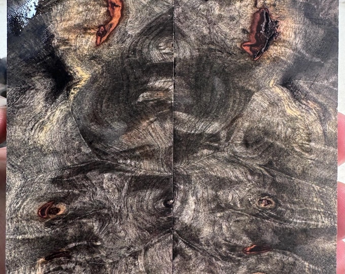 Stabilized Buckeye Burl Knife Scales | SBB 1181