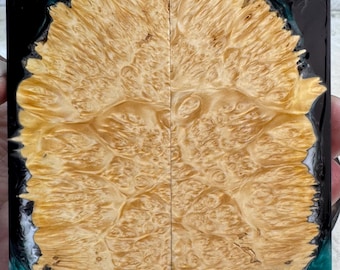 Stabilized Box Elder Burl Hybrid Knife Scales | SBEB 1258