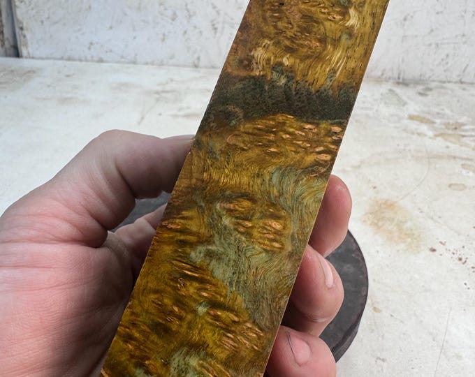 Stabilized Amboyna Burl Turning Blank | Duck or Call Blank | SAB 1298