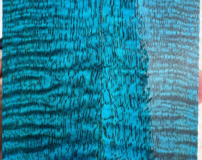 Stabilized Curly Mango Knife Scales | SCM 657