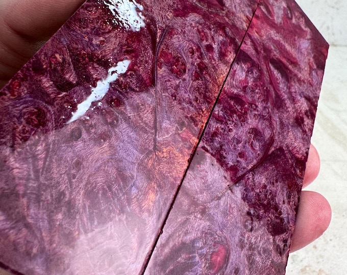 Stabilized Box Elder Burl Knife Scales | SBEB 945