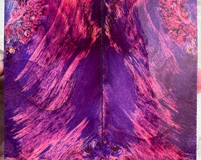 Stabilized Box Elder Burl Knife Scales | OVERSIZED | SBEB 1169