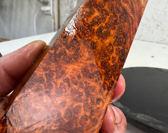 Stabilized Amboyna Burl Turning Blank | Duck or Call Blank | SAB 582