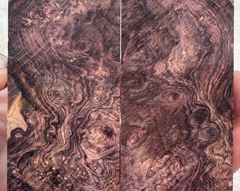 Honduran Rosewood Burl Hybrid Knife Scales | HRB 154