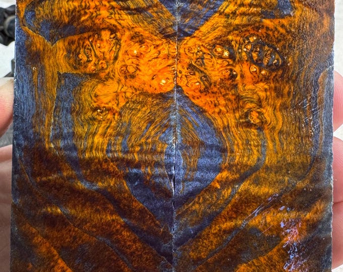 Stabilized Box Elder Burl Knife Scales | SBEB 1037