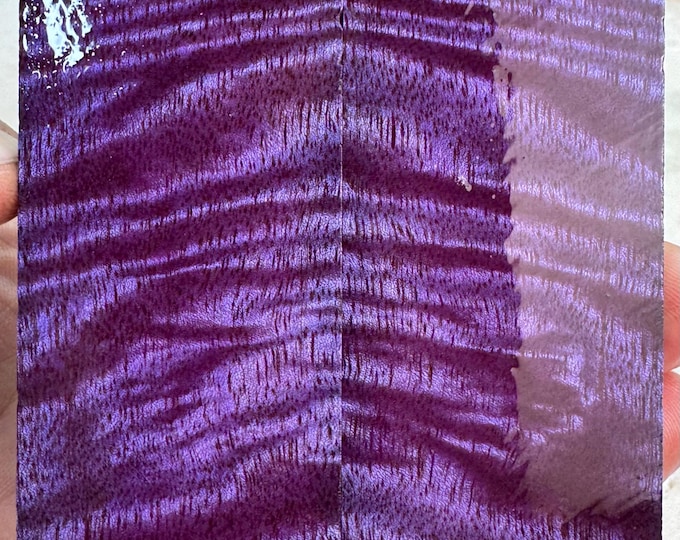 Stabilized Curly Mango Knife Scales | SCM 711