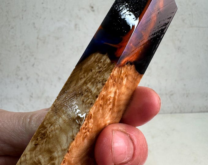 Stabilized Black Ash Burl Hybrid Pen Blank | SPB 385