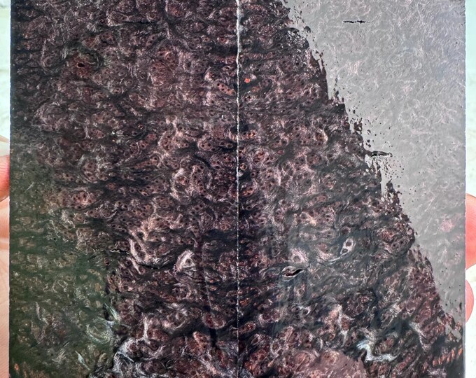 Stabilized Redwood Lace Burl Knife Scales | SRW 770