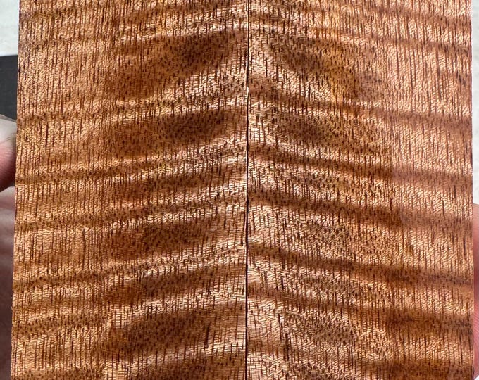 Stabilized Curly Mango Knife Scales | SCM 583