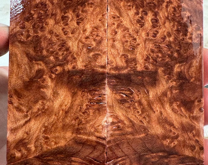 Stabilized (K&G) Redwood Burl Knife Scales | SRW 807