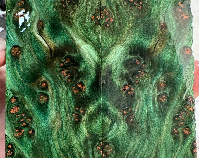 Stabilized (K&G) Redwood Lace Burl Knife Scales | SRW 925