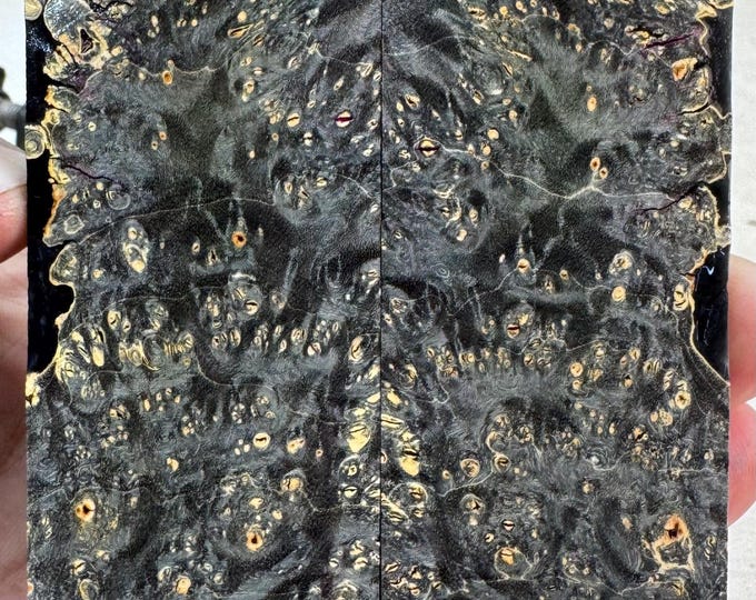 Stabilized Box Elder Burl Knife Scales | SBEB 1106