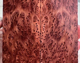 Stabilized Redwood Lace Burl Knife Scales | SRW 775