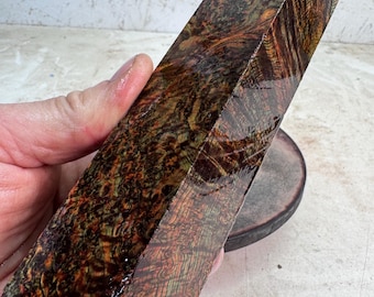 Stabilized Black Ash Burl Turning Blank | Game or Duck Call | SBAB 1205